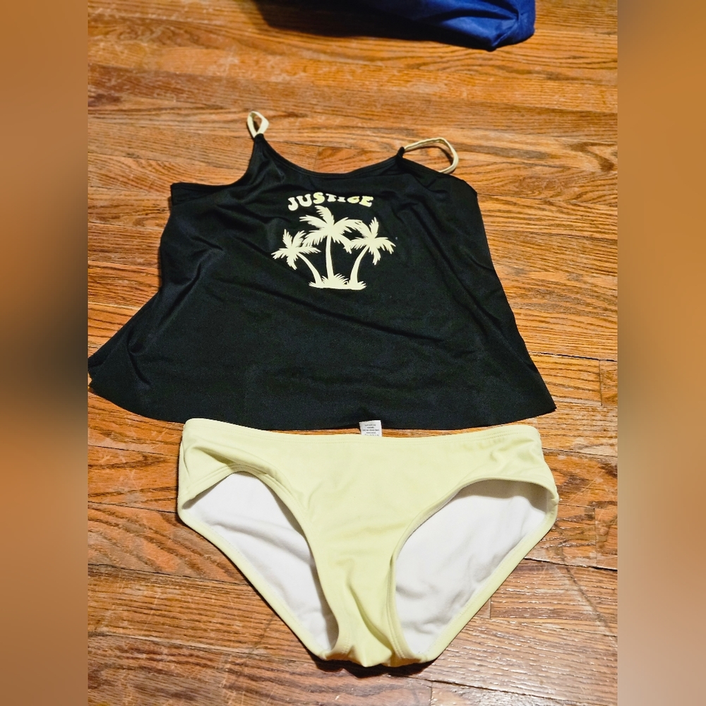 Girls justice two piece swimsuit